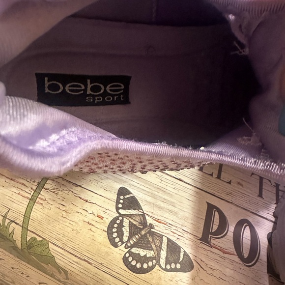 bebe Pink Rhinestone Sneakers - Picture 8 of 12